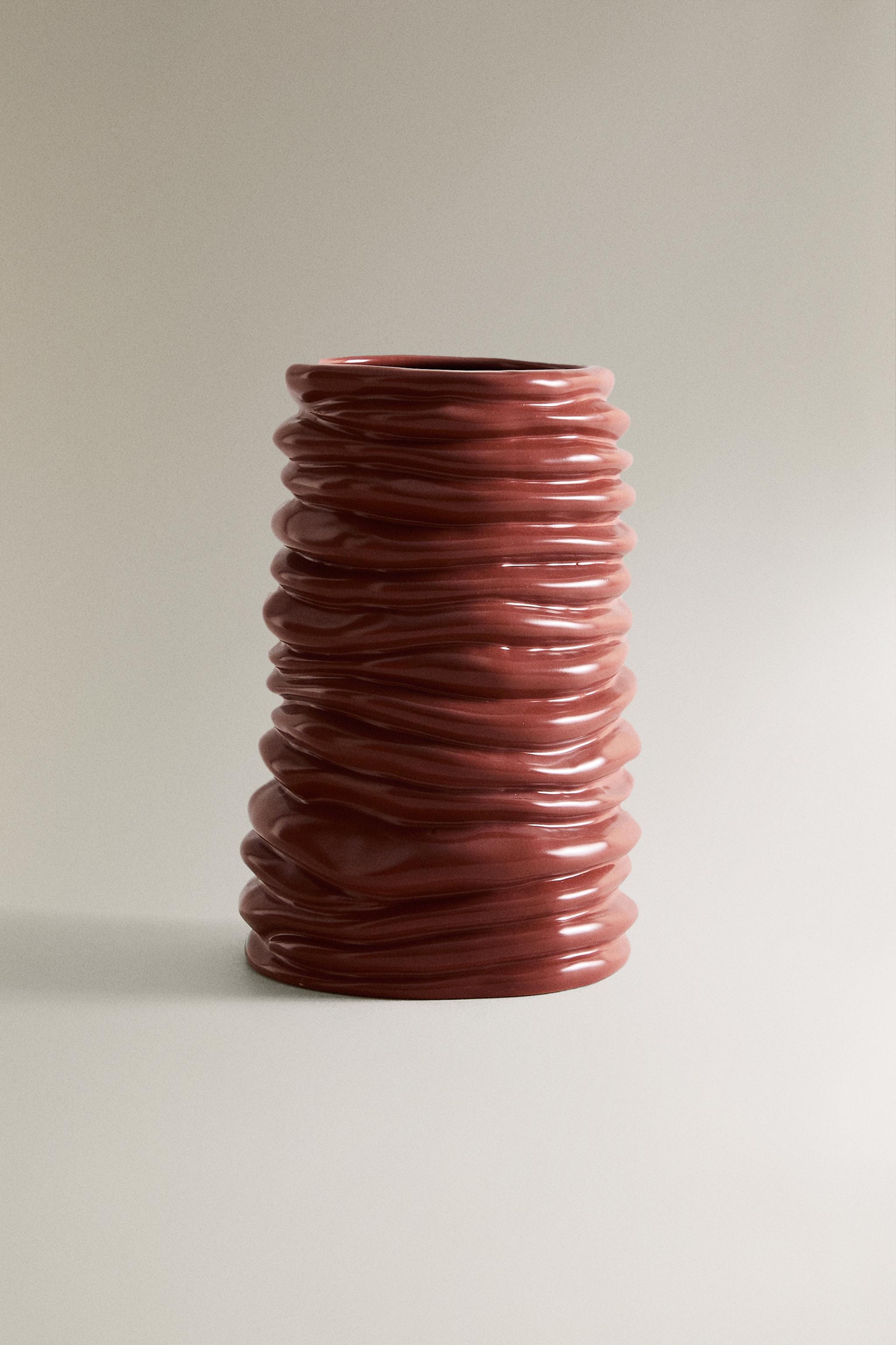 VASE CÉRAMIQUE ONDULÉ X COLLAGERIE